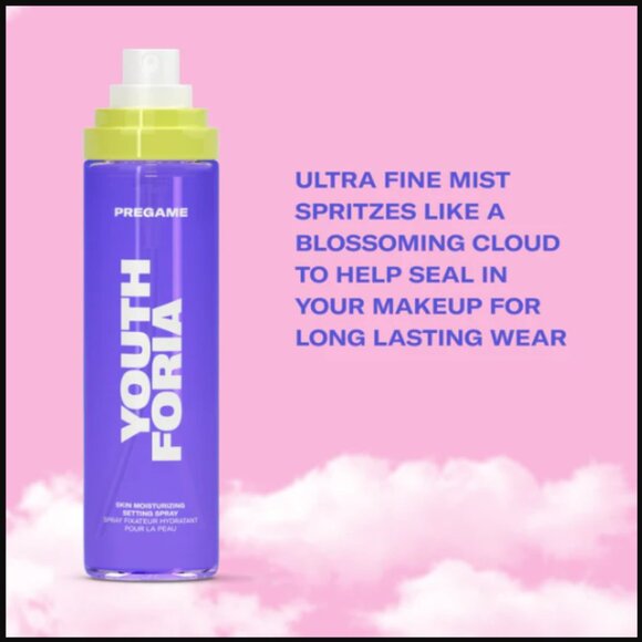 🙌 2/$55NIB Youthforia Pregame Skin Moisturizing Serum Setting Spray Full Size